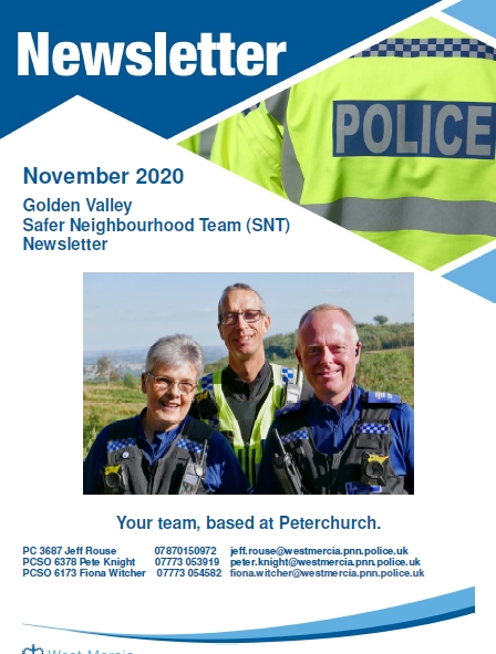 Golden Valley Herefordshire Police Update