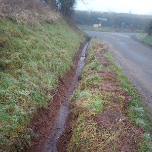 Ditch in Bishopstone, Herefordshire